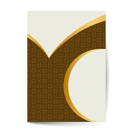 Minimal luxury Cover design with pattern element for menu, invitation card, banner book design vectorのイラスト素材