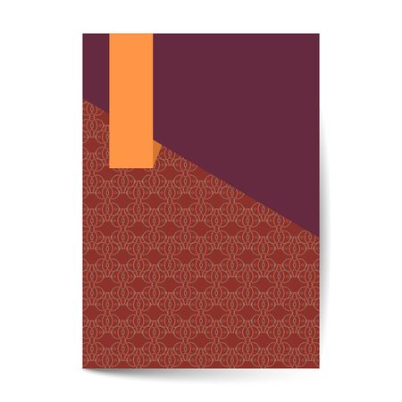 Luxury Premium cover page design for menu , brochure, card invitation template. Luxury ornament.のイラスト素材
