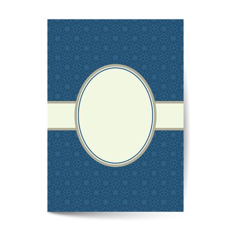 Minimal luxury Cover design with pattern element for menu, invitation card, banner book design vectorのイラスト素材