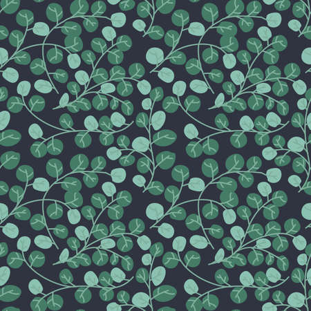 A seamless pattern with leaf. green leaves ornament. Seamless floral pattern background vector...