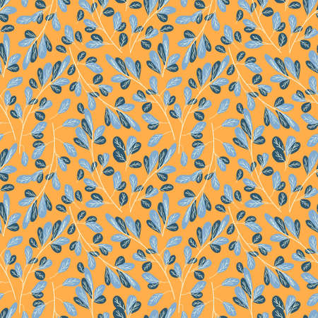 Seamless Holiday vector background with abstract leaves red, green, beige. Seamless floral pattern background vector Illustration for print, Wallpaper, fashion templateのイラスト素材