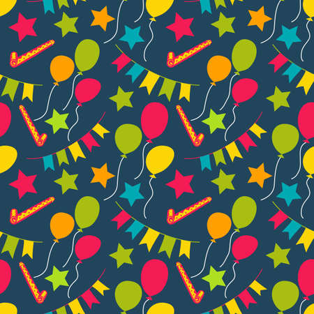 birthday seamless pattern. birthday pattern seamless vectorのイラスト素材