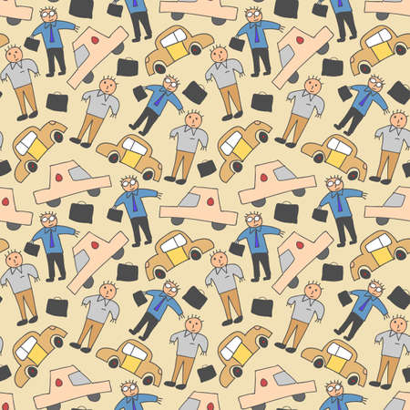 pattern seamless kids with employe doodle element. Seamless pattern with skateboard, headphones and other hand drawing elements. Cool texture background. Wallpaper for teenager girls. Fashion styleのイラスト素材