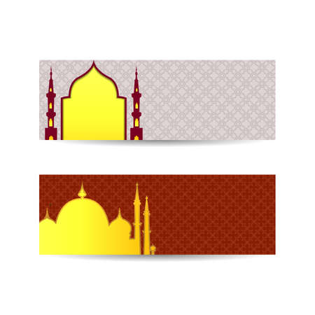 Abstract background with traditional ornament. Vector illustration. islamic background bannerのイラスト素材
