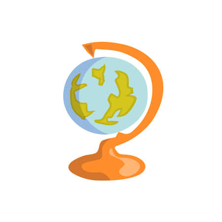 Globe flat design Illustration, Vector Designのイラスト素材