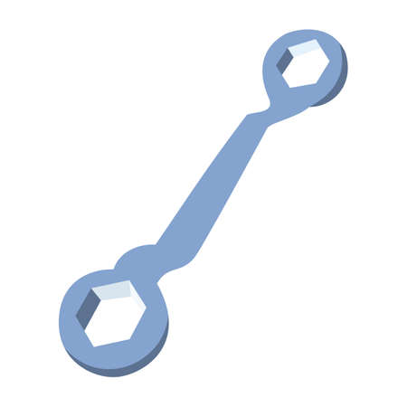 welding machine, flat design style, with machine in blue and beige vector illustrationのイラスト素材