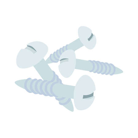 carpenter tool isolated flat icon Vector, hammer flat vector illustration isolate on a white backgroundのイラスト素材