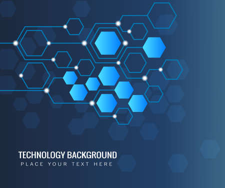 Abstract futuristic circuit board, Illustration high computer technology blue color background....