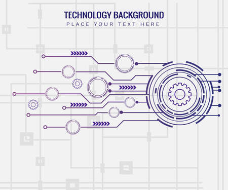 technology background with various elements structuralのイラスト素材