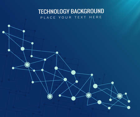 Abstract futuristic network. Vector illustration.