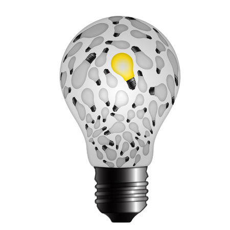 bulb with in bulbの写真素材