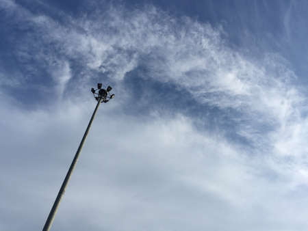 Sky backgrounds and steel columnsの素材