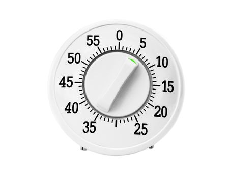 Kitchen timer isolated on white