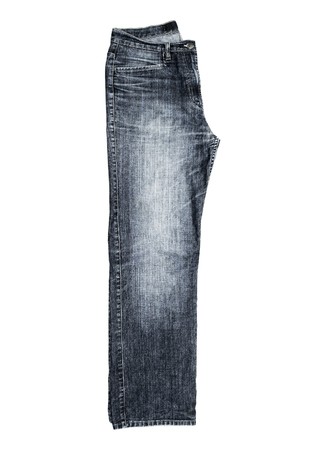 Jeans isolated on white backgroundの写真素材