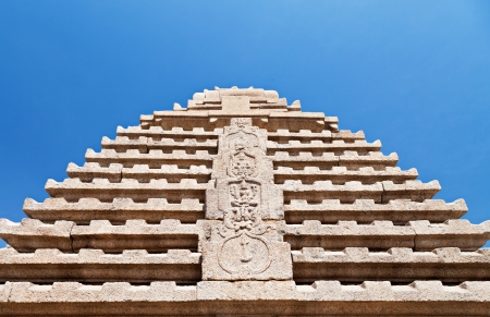 Virupaksha Temple, Hampi, Indiaの写真素材
