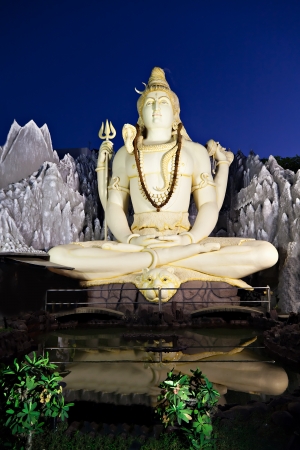 Lord Shiva Statue, Bangalore, Indiaの写真素材