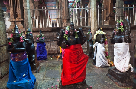 Goddess inside Meenakshi temple, Madurai, Tamil Nadu, Indiaのeditorial素材
