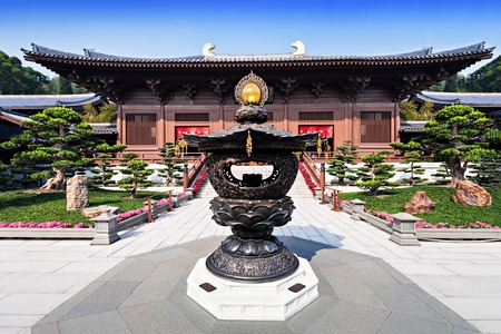 Pagoda at Nan Lian Garden, Chi Lin Nunnery, Hong Kongのeditorial素材