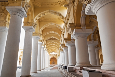 Thirumalai Nayak Palace in Madurai city, Indiaの写真素材