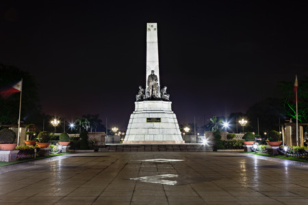 Monument of Jose Rizal - Filipino nationalist, writer and revolutionaryのeditorial素材