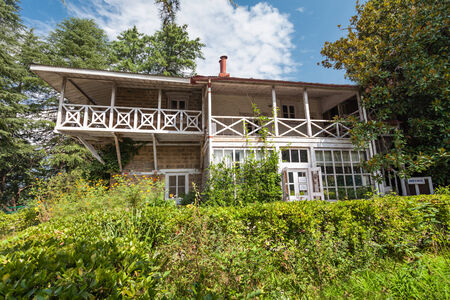 Nicholas Roerich's museum interior, Naggar village, Indiaのeditorial素材