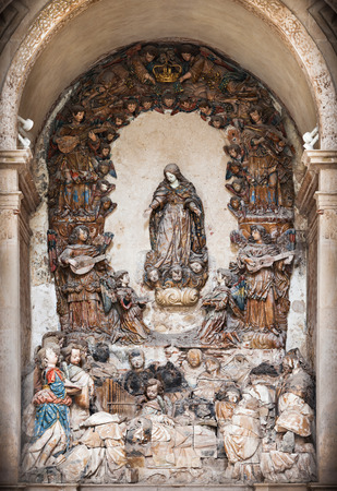 The Alcobaca Monastery interior, Alcobaca, Oeste Subregion of Portugalの写真素材