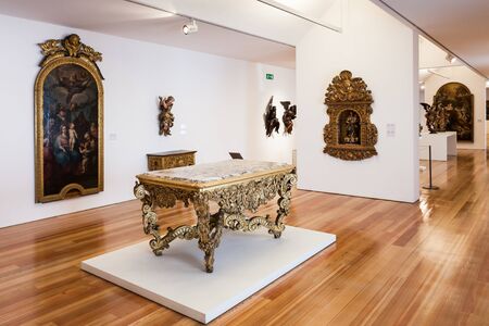 AVEIRO, PORTUGAL - JULY 02: City Museum interior, before known as the Convent of Jesus on July 02, 2014 in Aveiro, Portugalのeditorial素材