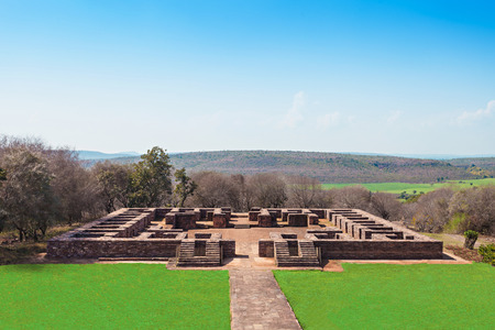 Sanchi Stupa is located at Sanchi Town, Madhya Pradesh state in Indiaの写真素材