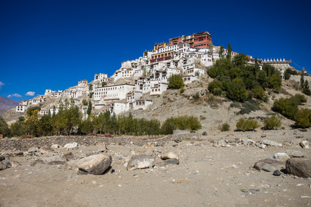 Thiksey Monastery is a Tibetan Buddhist monastery in Ladakh, India.の写真素材