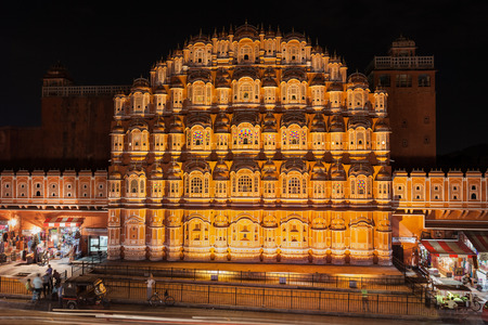 Hawa Mahal palace (Palace of the Winds), Jaipur, Rajasthanのeditorial素材