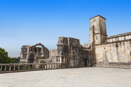 The Convent of the Order of Christ is a religious building and Roman Catholic building in Tomar, Portugalのeditorial素材