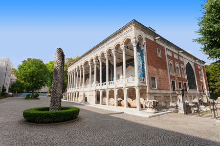 ISTANBUL, TURKEY - SEPTEMBER 07, 2014: Istanbul Archaeology Museum on September 07, 2014 in Istanbul, Turkeyのeditorial素材