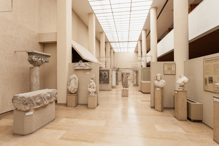 ISTANBUL, TURKEY - SEPTEMBER 07, 2014: Istanbul Archaeology Museum on September 07, 2014 in Istanbul, Turkeyのeditorial素材