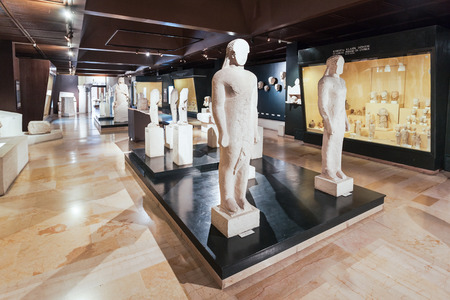 ISTANBUL, TURKEY - SEPTEMBER 07, 2014: Istanbul Archaeology Museum on September 07, 2014 in Istanbul, Turkeyのeditorial素材