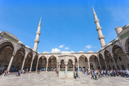 ISTANBUL, TURKEY - SEPTEMBER 07, 2014: The Suleymaniye Mosque on September 07, 2014 in Istanbul, Turkey.のeditorial素材