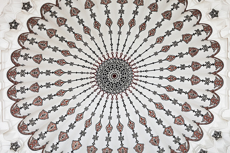 ISTANBUL, TURKEY - SEPTEMBER 08, 2014: The Suleymaniye Mosque interior on September 08, 2014 in Istanbul, Turkey.のeditorial素材