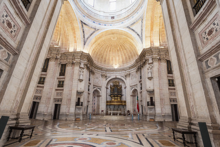 LISBON - JUNE 24: National Pantheon (The Church of Santa Engracia) is a 17th-century monument on June, 24, 2014 in Lisbon, Portugalのeditorial素材