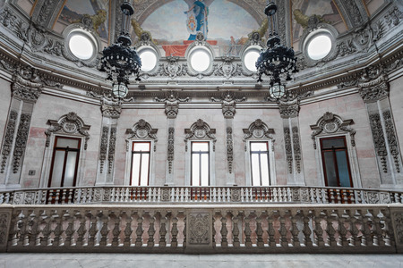 PORTO, PORTUGAL - JULY 02: The Palacio da Bolsa (Stock Exchange Palace) is a historical building on July 02, 2014 in Porto, Portugalのeditorial素材