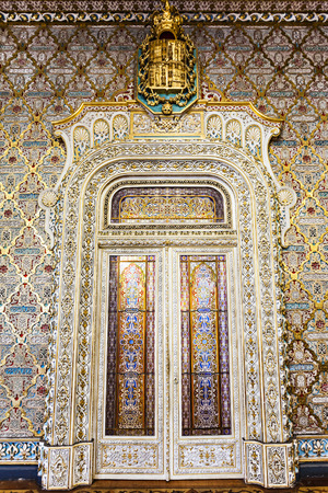 PORTO, PORTUGAL - JUNE 30: Decor at the Palacio da Bolsa (Stock Exchange Palace) is a historical building on June 30, 2014 in Porto, Portugalのeditorial素材