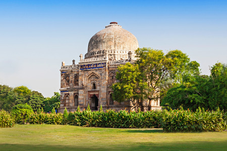 Lodi Gardens - architectural works of the 15th century Sayyid and Lodhis, an Afghan dynasty, New Delhiの写真素材