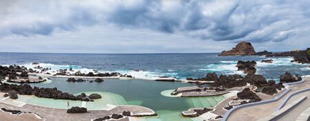 Lava pools in Porto Moniz, Madeira island, Portugalの写真素材