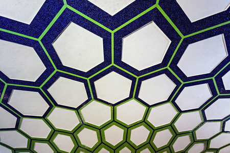 ABU DHABI, UAE - OCTOBER 14, 2014: Abu Dhabi International Airport interior.のeditorial素材