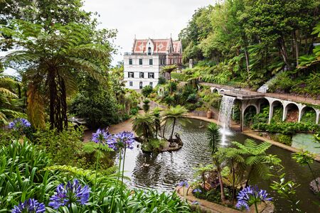 FUNCHAL, MADEIRA - JuLY 04: Monte Palace Tropican Garden on July 04, 2014 in Madeira, Portugal.のeditorial素材