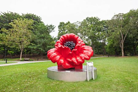 SINGAPORE - OCTOBER 17, 2014: The Singapore Botanic Gardens is a 74-hectare botanical garden in Singapore.のeditorial素材