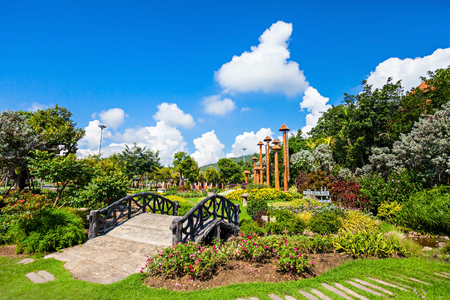 CHIANG MAI, THAILAND - OCTOBER 30, 2014: The Royal Park Rajapruek near Chiang Mai, Thailand.のeditorial素材