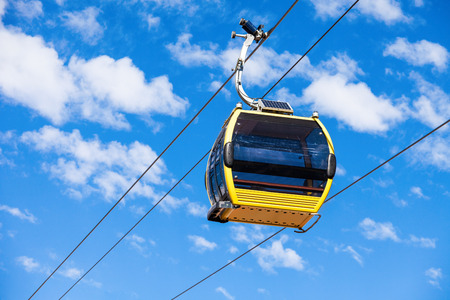 Cable car system in La Paz city, Boliviaの写真素材