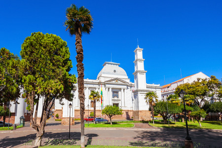 Supreme Court Of Bolivia In Sucre is located in Sucre, the constitutional capital of Boliviaの写真素材