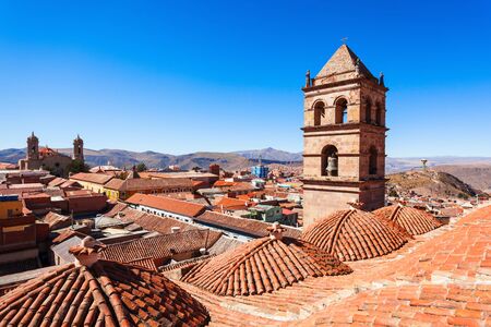 San Lorenzo Church (Iglesia de San Lorenzo) in Potosi, Boliviaの写真素材