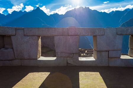 Machu Picchu Lost city of Inkas in Peruの写真素材