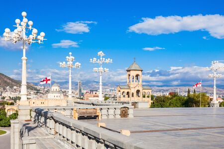 Holy Trinity Cathedral territory, its commonly known as Tsminda Sameba - the main cathedral of the...